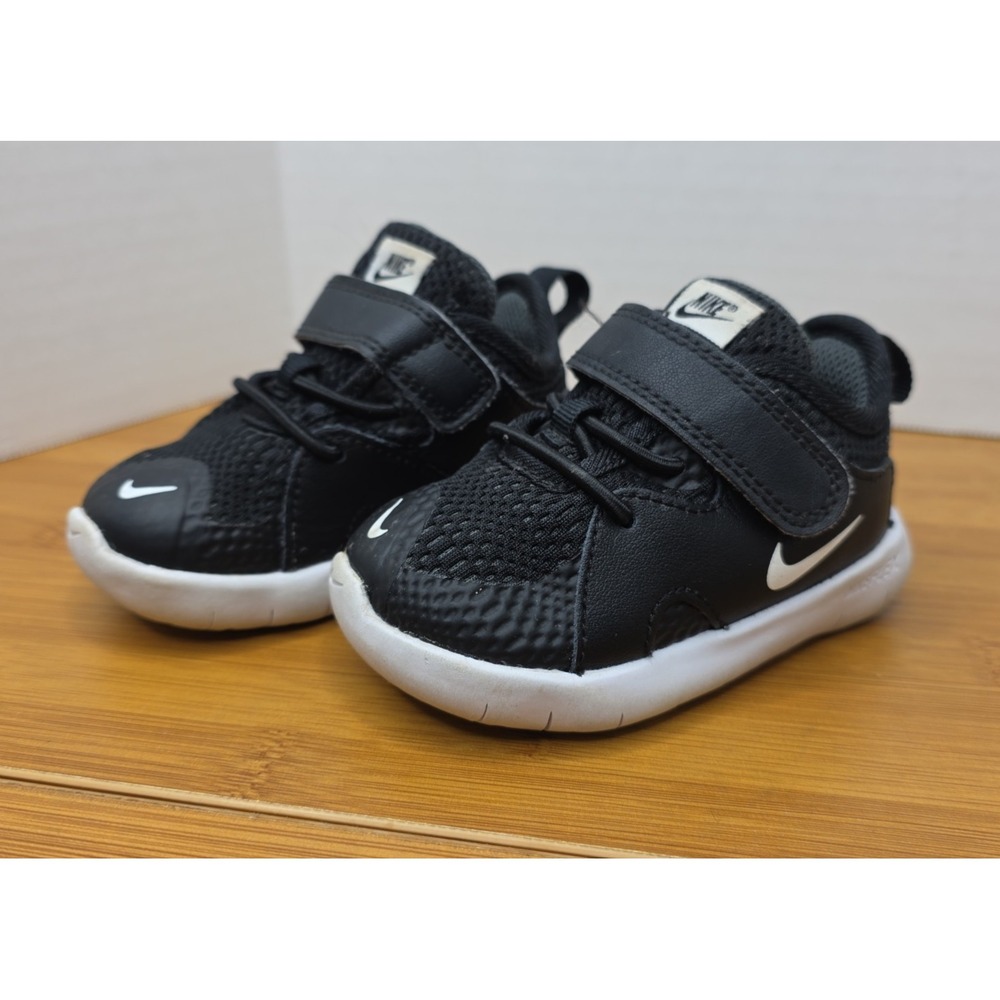 Nike Flex Contact 3 Kids Size 4C US Black/White Toddlers AR4155-001